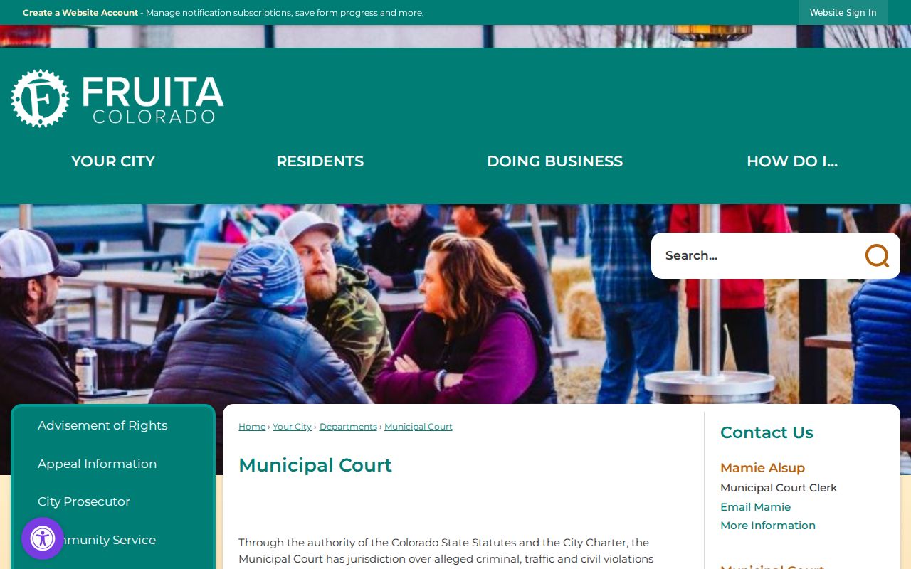 Fruita Municipal Court jurisdiction and city versus Mesa County court guidance
